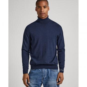 Jersey Pepe Jeans Andre Cuello Tortuga Azul Marino para Hombre