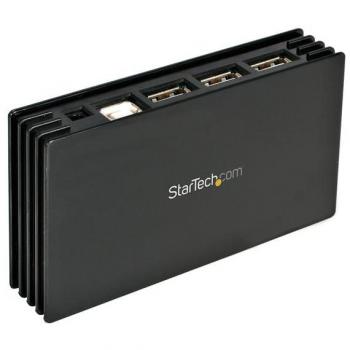 StarTech.com 7 Port Black USB 2.0 Hub with High-Speed Data Transfer