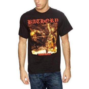 Bathory Hammerheart Men's Black T-Shirt, Large - Plastic Head