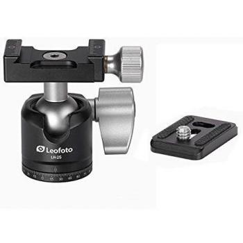Leofoto LH-25 Ball Head with PU-25 Quick Release Plate - Lightweight, 6 kg Load Capacity