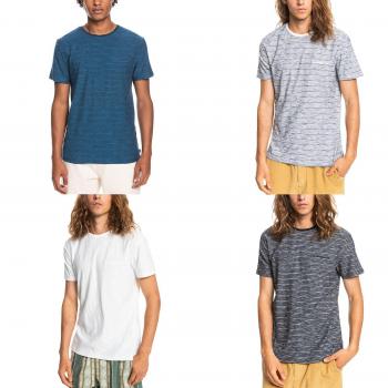 Camiseta Quicksilver Kentin - Diseño Exclusivo, Hombre, Manga Corta, Crew Cuello Casual, Algodón, Top Tee, Marina de guerra