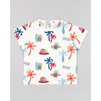 Camiseta de bebé niño estampada de manga corta