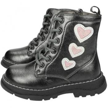 Conguitos Botines de Niña Negro COSH254002 con Corazones, Estilo y Comodidad 25