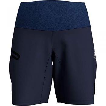 Odlo Pantalones Cortos Millennium para Mujer, Color Azul, Talla S