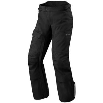 REV'IT! Pantalones de Moto Alpinus GTX Long Negros - Pantalones textiles de motocicleta, color negro, talla 2XL, impermeables y transpirables, con protección en rodillas y caderas, fabric