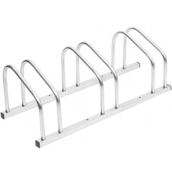 vidaXL Bike Rack for 3 Bikes Galvanised Steel