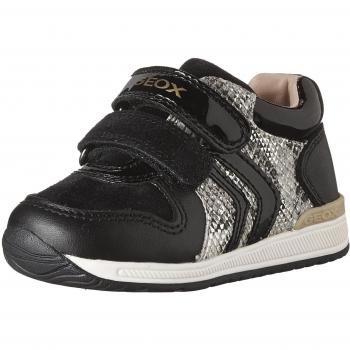 Geox B Rishon B, Zapatillas para Bebés, Negro