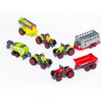 MOLTO SET GRANJA TRACTOR + REMOLQUE 24810 - Juguete de tractores con remolque, multicolor, incluye un tractor y un remolque, diseñado para niños