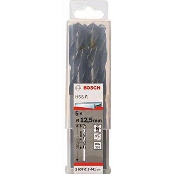 Bosch 2 607 018 441 - Brocas para metal HSS-R, DIN 338, 12,5 x 101 x 151 mm, pack de 5
