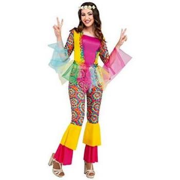 My Other Me Disfraz de Hippie Multicolor para Mujer