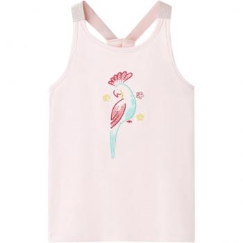 Camiseta de tirantes infantil rosa suave 116