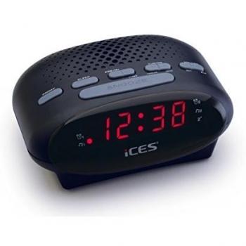 ICES ICR-210 Reloj Negro - Radio