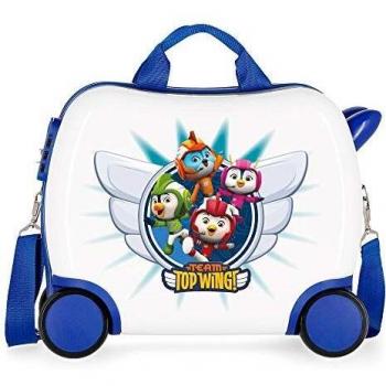 Top Wing Team Maleta Infantil Multicolor 41x34x20 cms Rígida ABS Cierre combinación 25L 2Kgs 4 Ruedas Equipaje de Mano