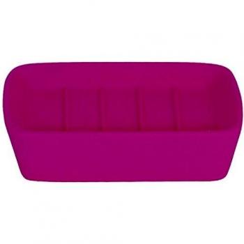 MSV 140934 Haití y Soporte para el jabón de cerámica Raspberry 11,8 x 3 cm