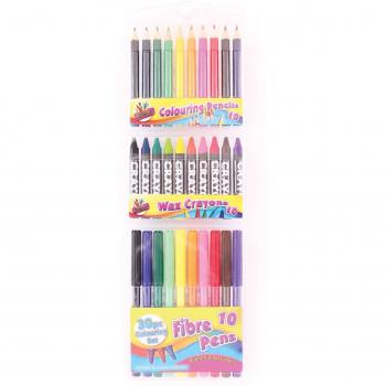 ARTBOX 1117 - Set de rotuladores, ceras y lápices de colores