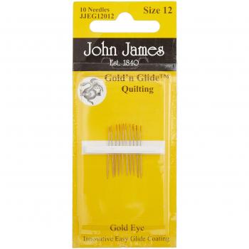 Gold'n Glide Quilting Needles -Size 12 10/Pkg