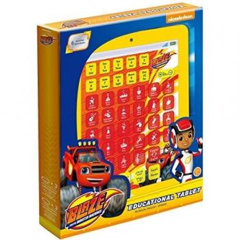 Blaze y los Monster Machines- Blaze and Monster Machines Tablet educativa bilingüe con 6 Actividades, Color Rojo
