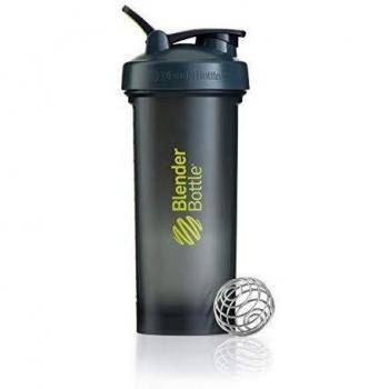 BlenderBottle Pro45 Botella mezcladora de Batidos de proteínas, Unisex, Gris/Verde, 1300 ml