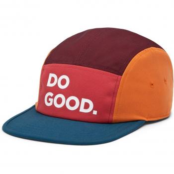 Gorra unisex Cotopaxi Do Good 5-Panel rojo azul naranja