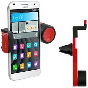 kwmobile soporte para la ventilación del automóvil para Huawei Ascend G7 / G8 / GX8 - soporte para las rejillas de ventilación del coche en rojo