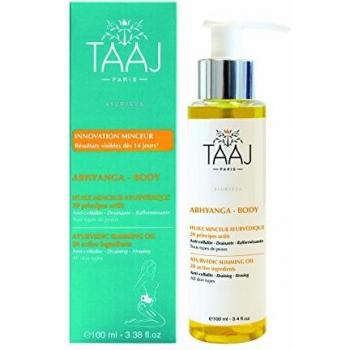 Aceite Reductor Ayurvédico Taaj 100ml - Anticelulítico, Reafirmante y Drenante, Nutre Profundamente, Vegano