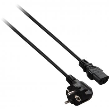 Cable de Alimentación para Computadora V7, Enchufe UE (Schuko) a IEC-C13, 2m - Negro