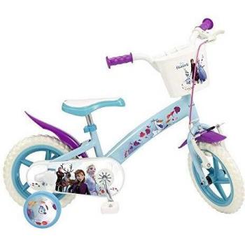 Toimsa - Bicicleta Frozen 2 Elsa Anna Olaf Disney 12 Edad 3/5 años - Ruedas y Cesta 0