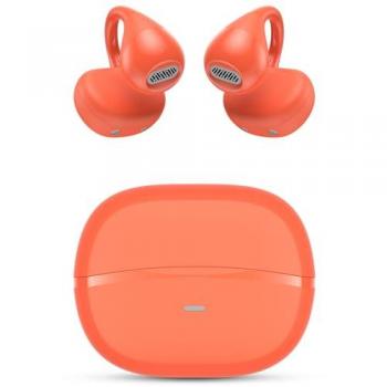Auriculares Bluetooth SPC Boost Clip Open-Ear con Estuche de Carga, Autonomía 6h, Micrófono ENC y Control Táctil - Rojos