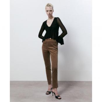 Legging micropana Sfera - Leggings de mujer, tejido de micropana suave, ajuste ceñido, cintura elástica, disponibles en varios colores