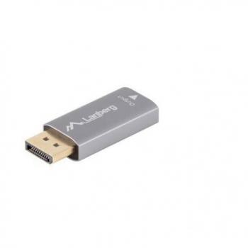 Adaptador de Video 4K Lanberg DisplayPort Macho a HDMI Hembra Plata