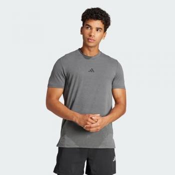 Camiseta Adidas Designed For Training Manga Corta Gris Hombre M