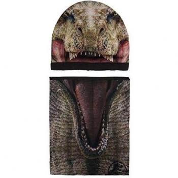 Cerdá Conjunto 2 Piezas Jurassic Park, Set de Bufanda, Gorro y Guantes para Niños,