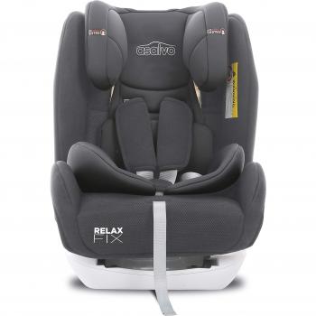Asalvo - Silla de coche grupo 0123 Relax Fix, Color Gris