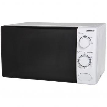 Horno microondas MPM-20-KMM-12/W blanco, 20 litros de capacidad, potencia de 700 W, 5 niveles de potencia, función descongelar, temporizador hasta 35 minutos, plato giratorio de vidrio