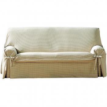 Eysa Giovanna Funda Universal Lazos de 3 plazas, Tela, Beige, 43 x 9 x 37 cm