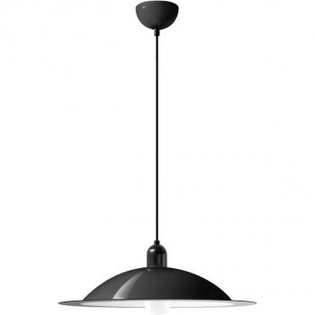 Lámpara colgante LED Stilnovo Lampiatta, Ø 50 cm, negra