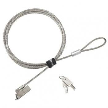 Candado de Seguridad para Notebook Kensington Slim NanoSaver 2.0 EQ con Llave, Plata, 1.8 m
