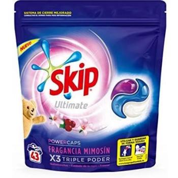 Skip Ultimate Triple Poder Fragancia Mimosín Detergente Cápsulas para Lavadora - 43 lavados