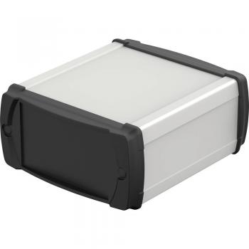 Bopla Caja de uso general de Aluminio Anodizado, 106 x 52 x 100 mm, IP40, Dividido horizontalmente, Transparente