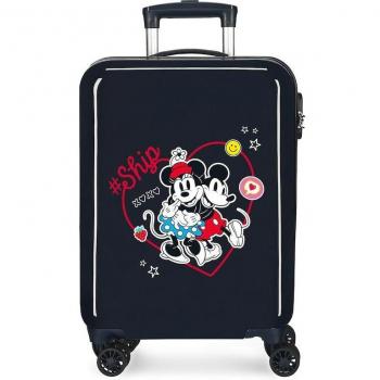 Disney Mickey & Minnie Always Be Kind - Maleta de Cabina Rígida, 34L, ABS, Azul
