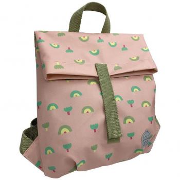 Rainbow Mini Children's Backpack - Petit Jour Les Arcs-En-Ciel (32x29x3) in Pink