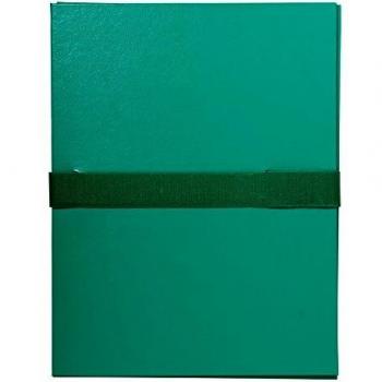 Carpeta con lomo extensible Balacron 1 solapa, tamaño 24x32 cm, A4, color verde claro