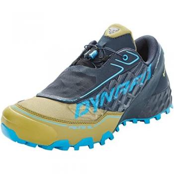 Zapatillas de Trail Running Dynafit Feline SL GORE-TEX, color azul oscuro y kaki, talla 46.5 (EU 46 1/2)