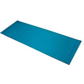 Tunturi - Esterilla de Yoga PVC 4mm turquesa con elástico de transporte negra