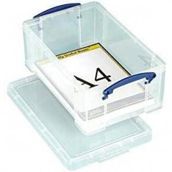 REALLY USE BOX Boîte plastique 9 L transparent incolore, recyclé, couvercle amovible