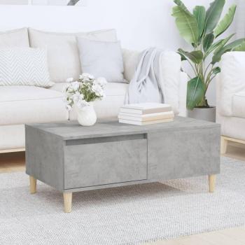 Mesa de centro madera contrachapada 90x50x36,5 cm Blanco y Negro brillante - Mesita de Salón o Comedor o Auxiliar Mesa de Café Meuble Salón; Mesa de centro madera contrachapada gris