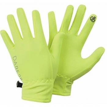 Dare 2b Chimerical Lightweight Warm Backed Stretch Touchscreen Compatible Glove with Gripped Palm and Reflective Detail Guantes, Infantil, Amarillo Fluorescente, 4-5