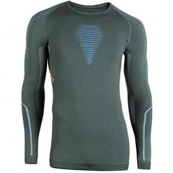 UYN Visyon, Camiseta Interior térmica para Hombre, Hombre, U100007, Kombu Green/Blue/Orange, XX-Large