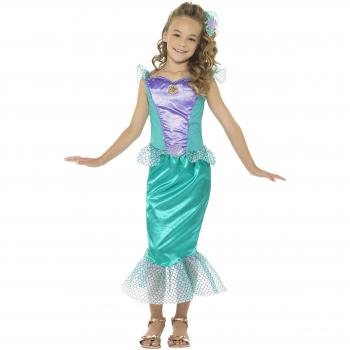 Disfraz de Sirena Verde Turquesa y Violeta para Niña Smiffy's