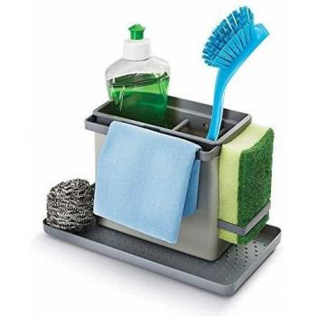 Metaltex Tidy-Tex - Organizador Modular de Limpieza de Cocina, Gris